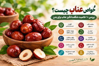خواص عناب چیست؟ بررسی ۱۰ خاصیت شگفت‌انگیز عناب برای بدن